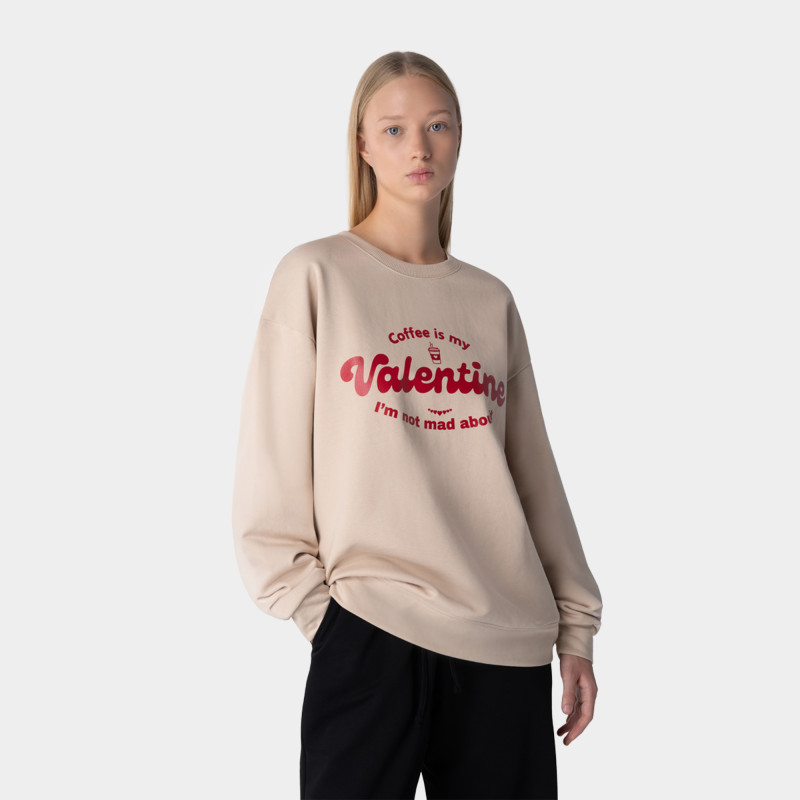 Կանացի սվիթշոթ Coffee is my Valentine